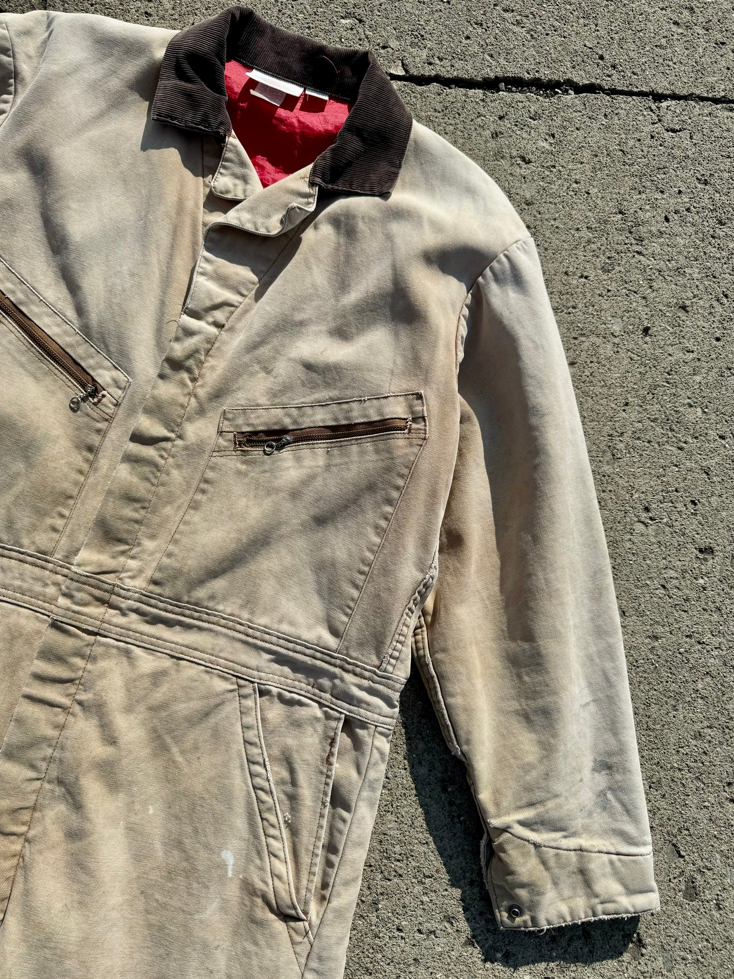 Vintage Dickies Insulated Worn Canvas Coveralls | Medium