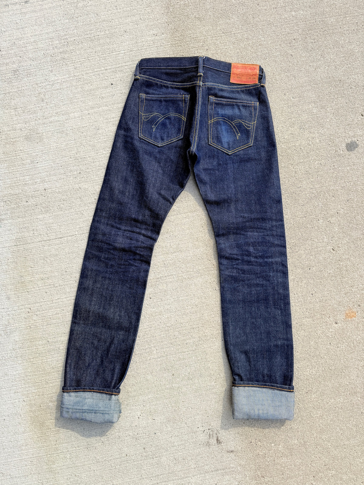 The Flat Head Selvedge Denim Dark Rinse Jeans | 28