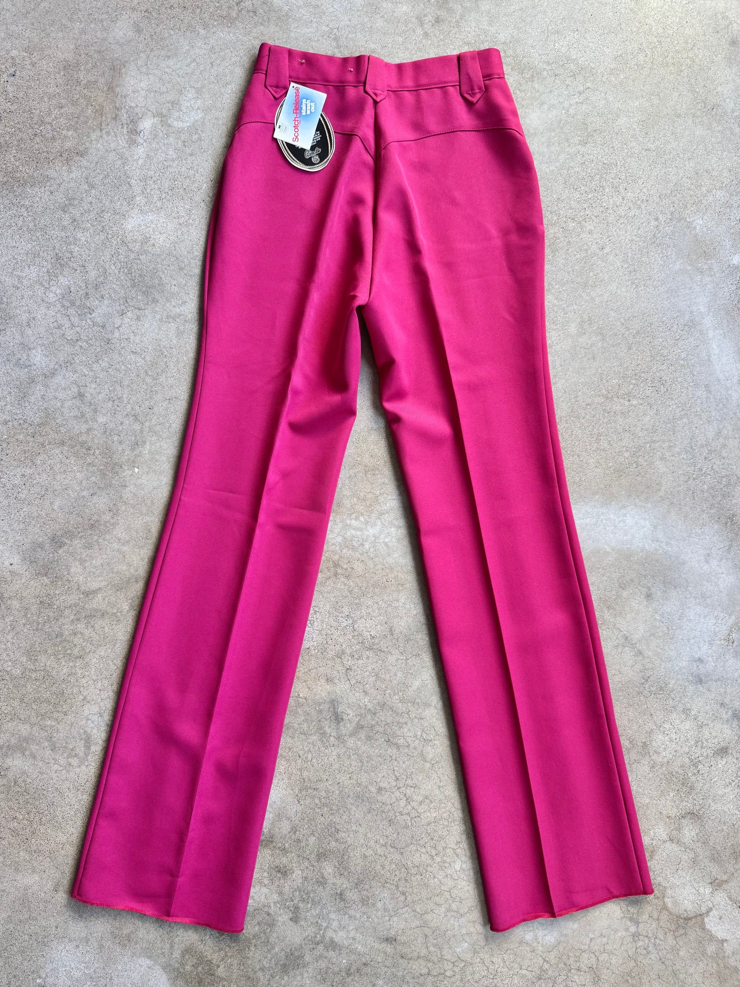 Vintage 1980s Circle S Ranchwear Pink Western Trousers | Waist 28”