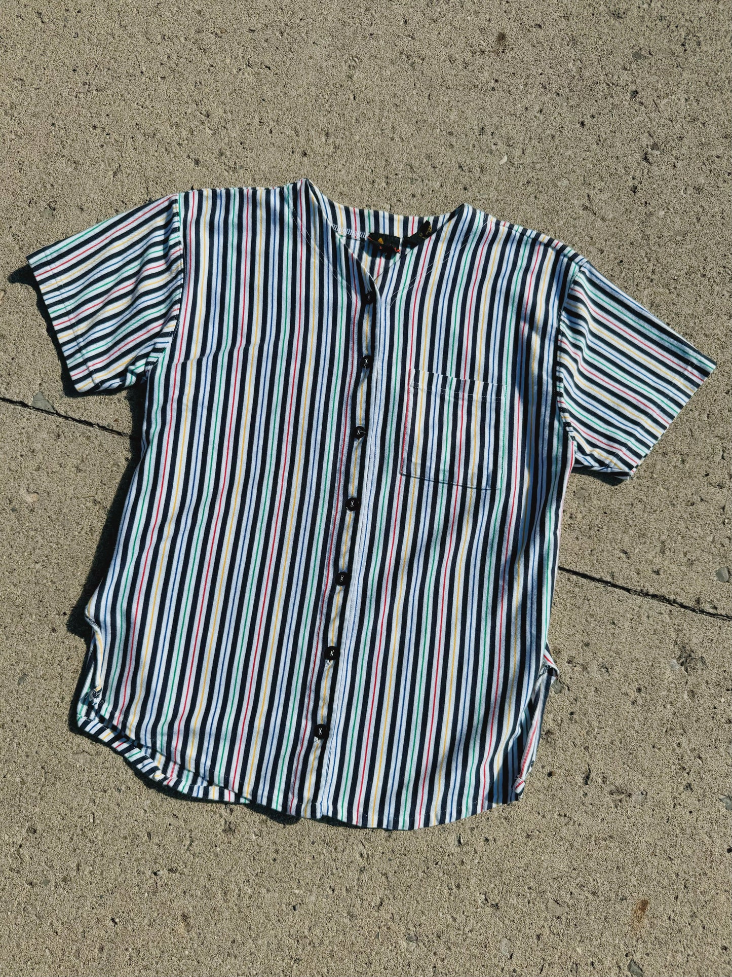 Vintage 1990s LizSport Striped Baseball Tee