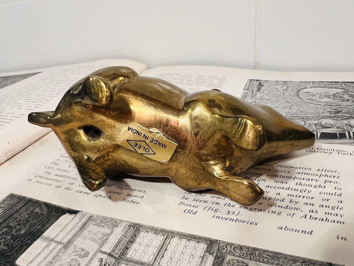 Vintage Brass Rabbit Figurine