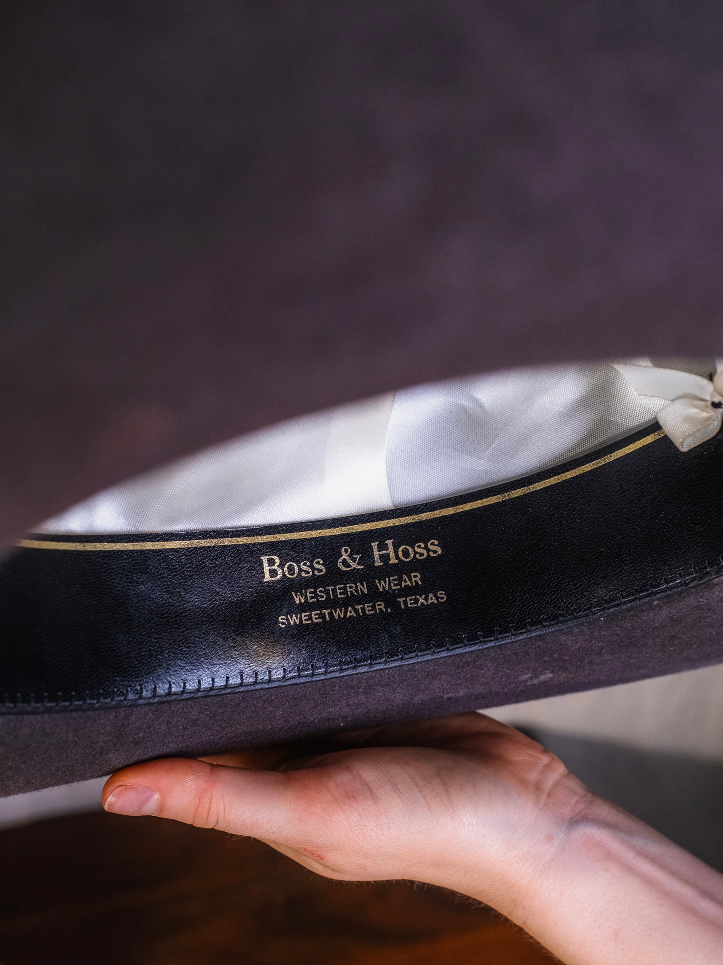 Vintage Boss & Hoss Western Wear Thoroughbred Beaver Felt Cowboy Hat