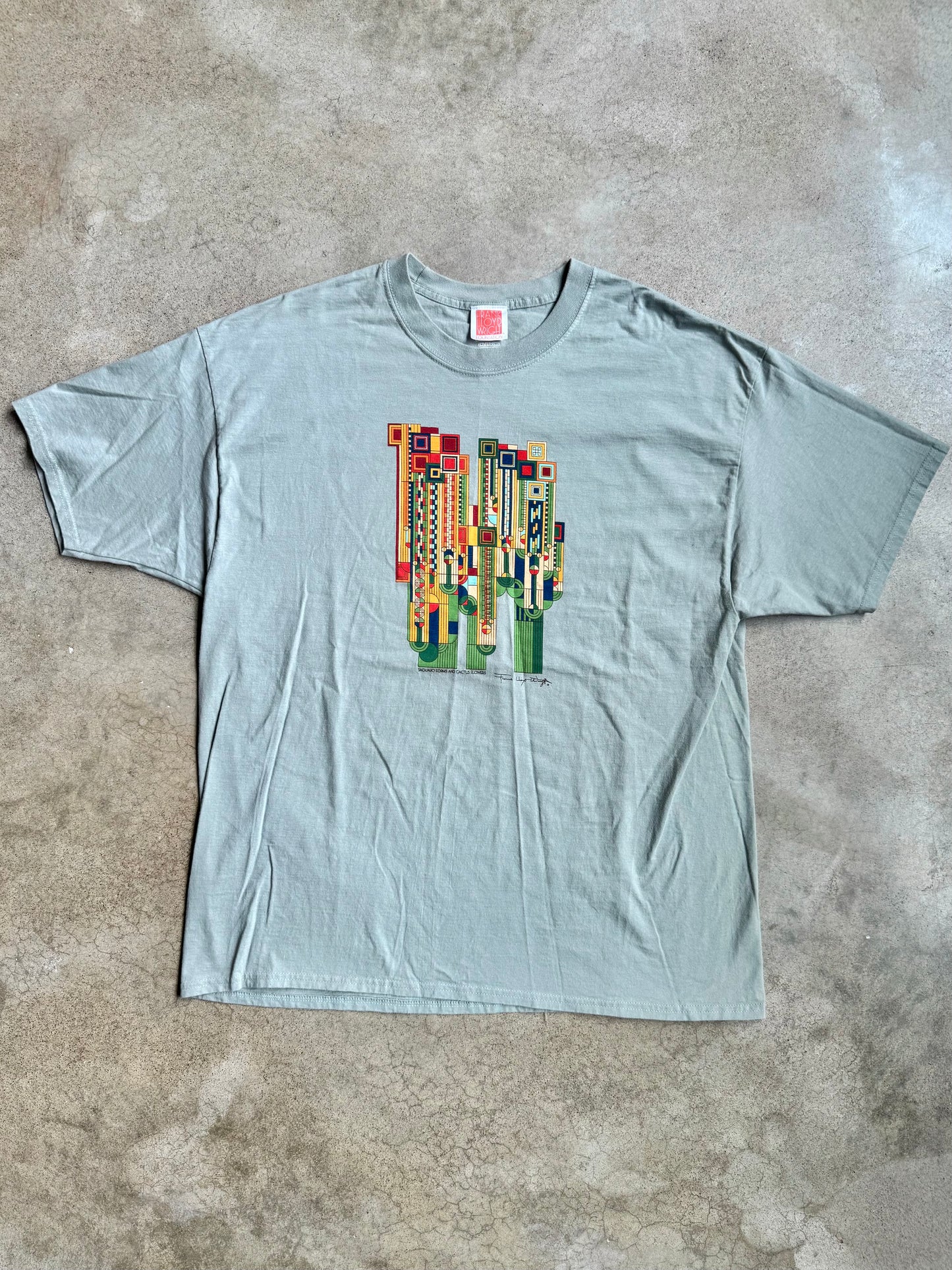 Frank Lloyd Wright “Saguaro Forms & Cactus Flowers” Graphic Tee | 2XL