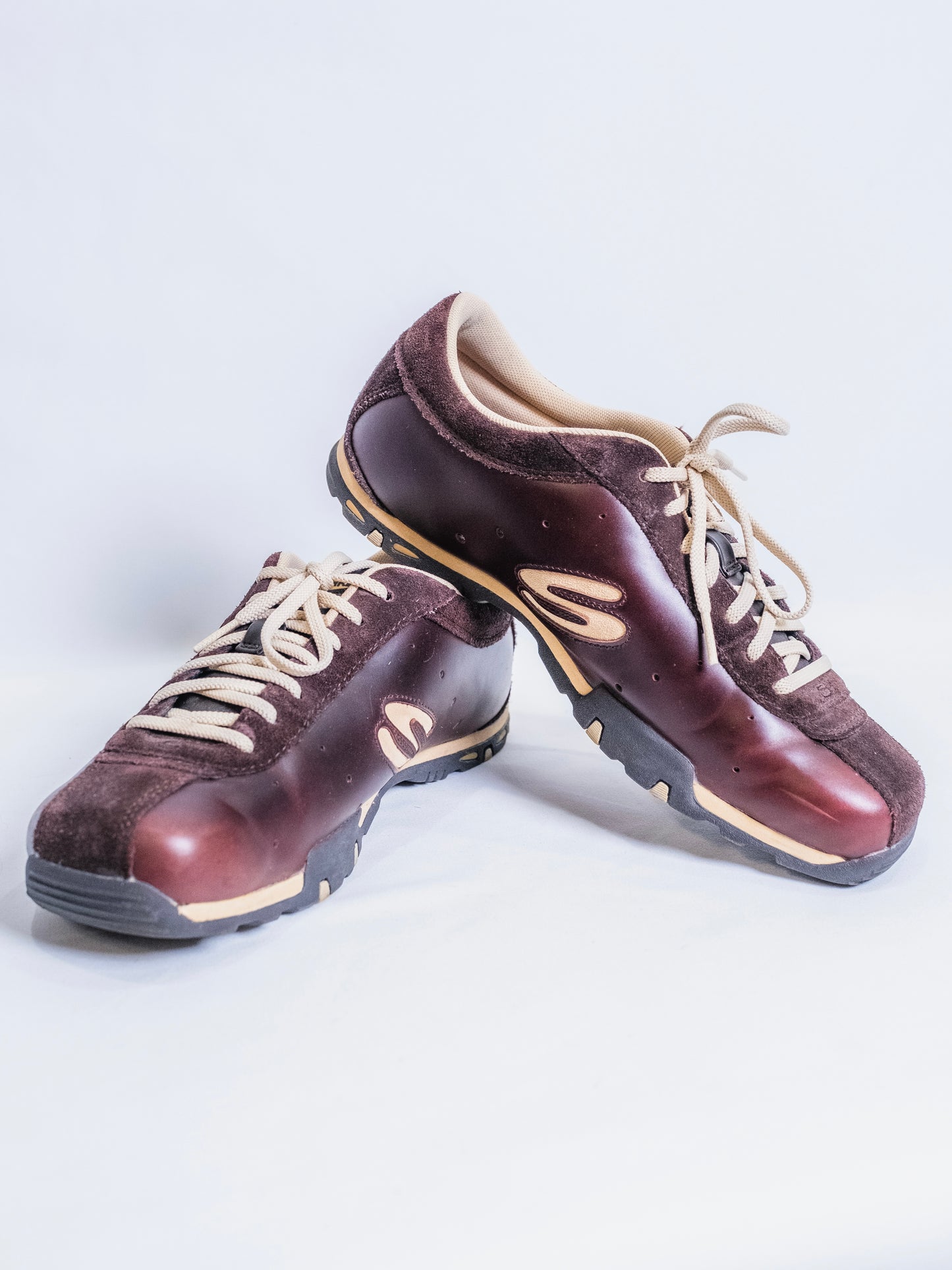 Vintage 1990s Skechers Brown Leather & Suede Sneakers | Women’s 10