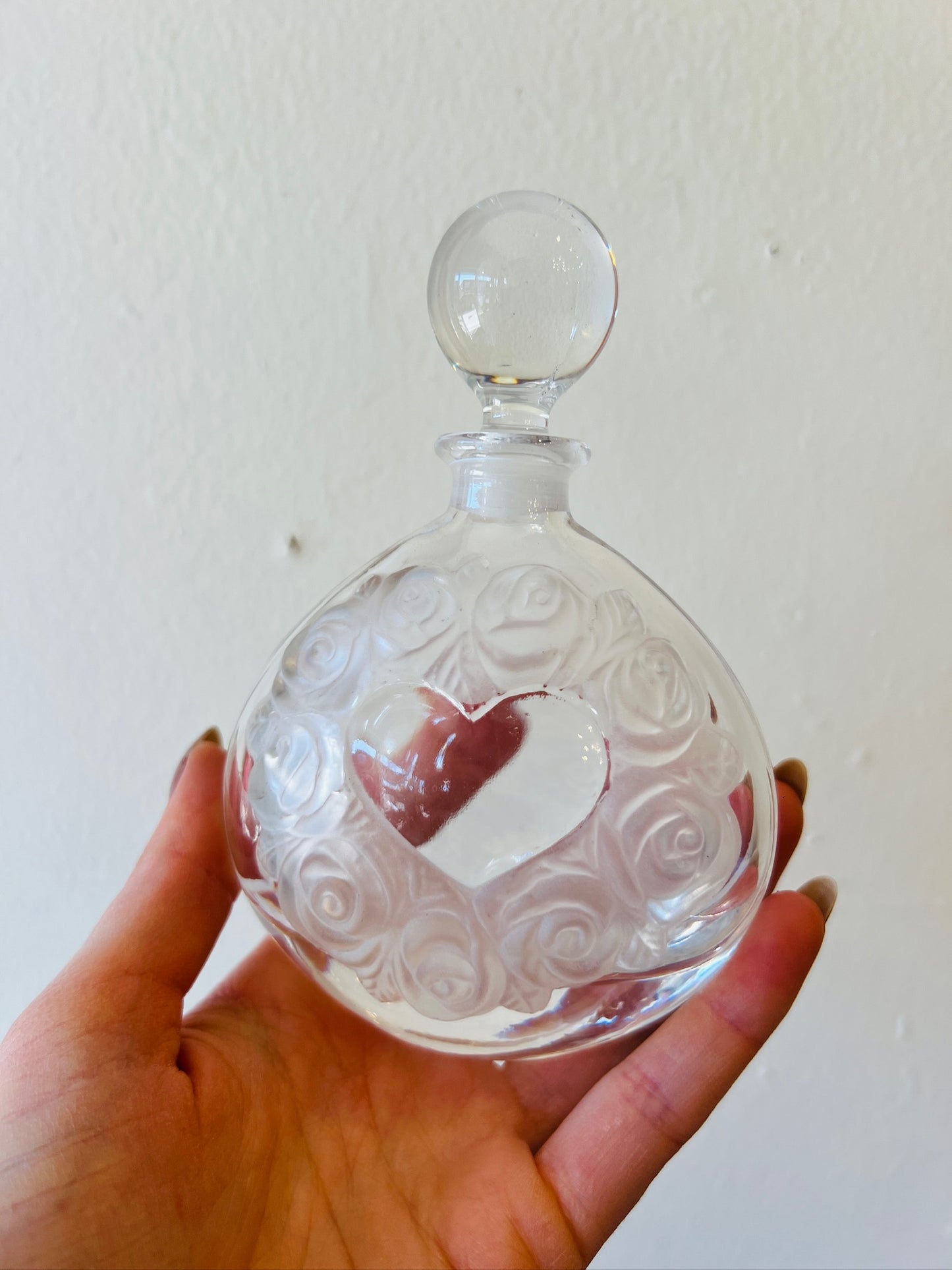 Vintage 1950s Heart Perfume Bottle