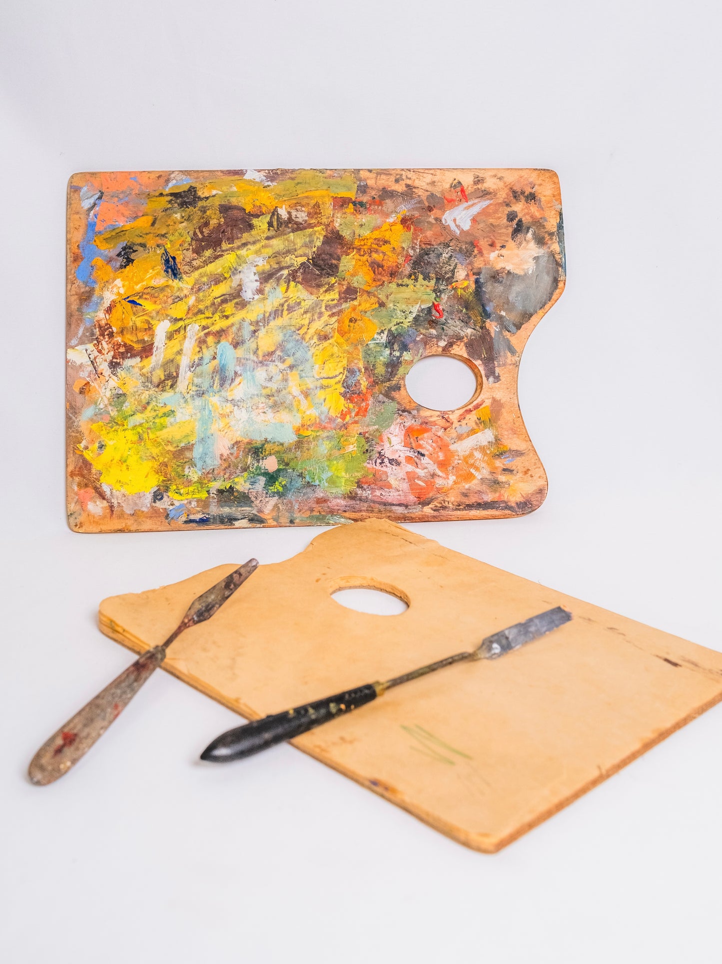 Vintage 1950’s/60’s Used Artists Paint Palette Set