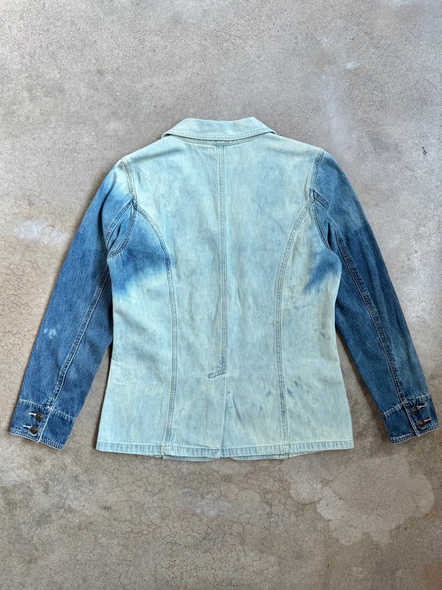 Vintage 1990s St. John’s Bay Acid Wash Denim Blazer Jacket | Medium