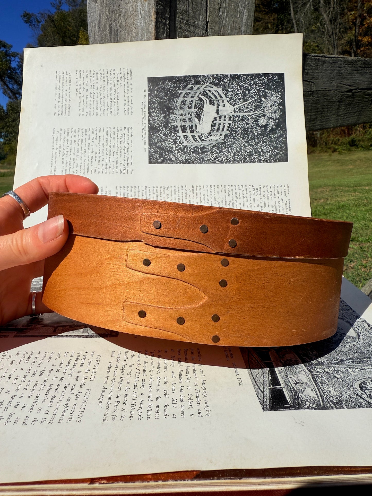 Vintage 1950s Bent Wood Oval Shaker Box Set