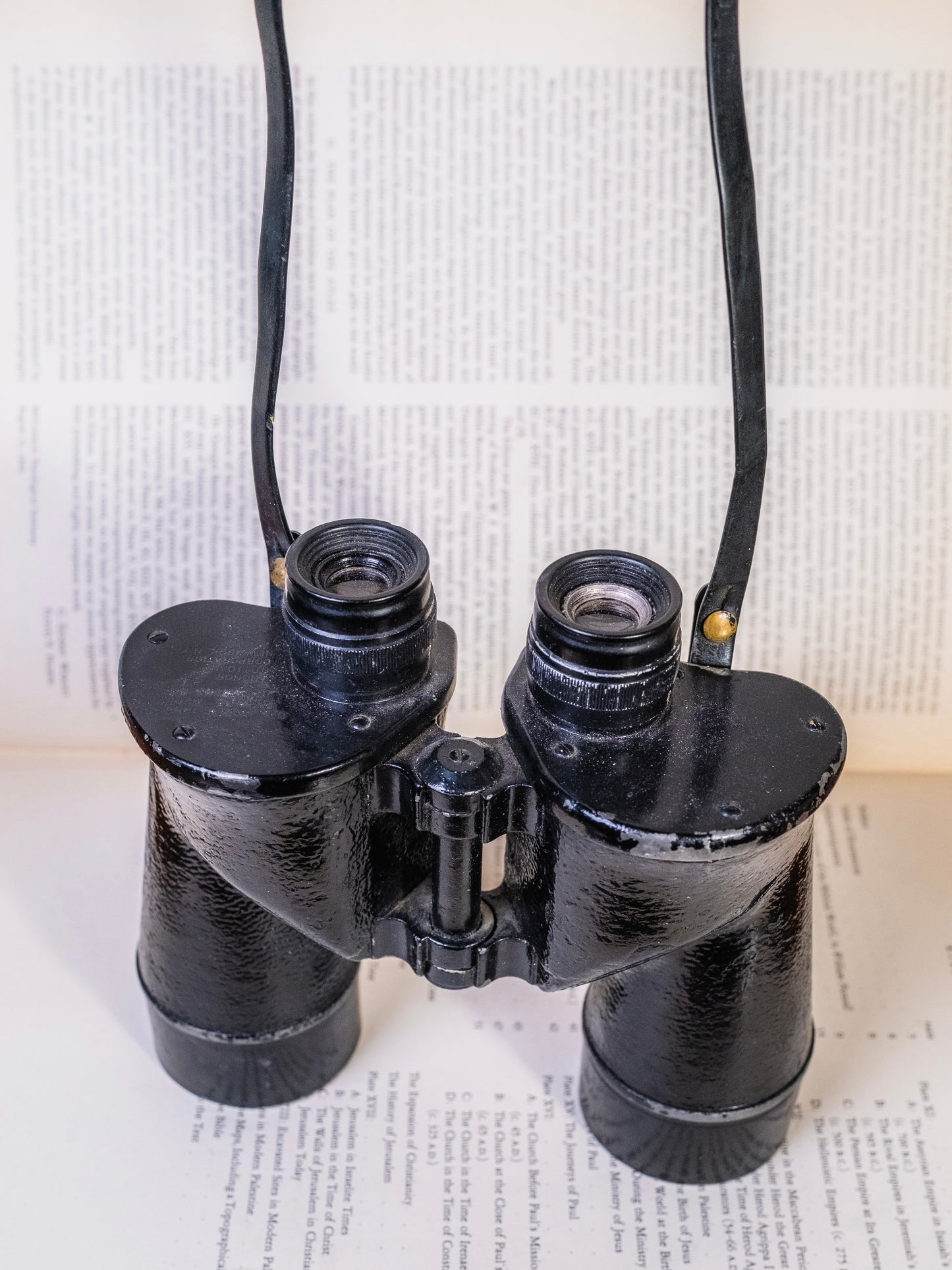Vintage 1943 WWII U.S. Navy BU Ships Anchor Optical Binoculars