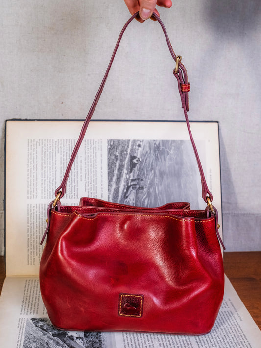 Dooney & Bourke Florentine Leather Mini Barlow Bag | Bordeaux Red