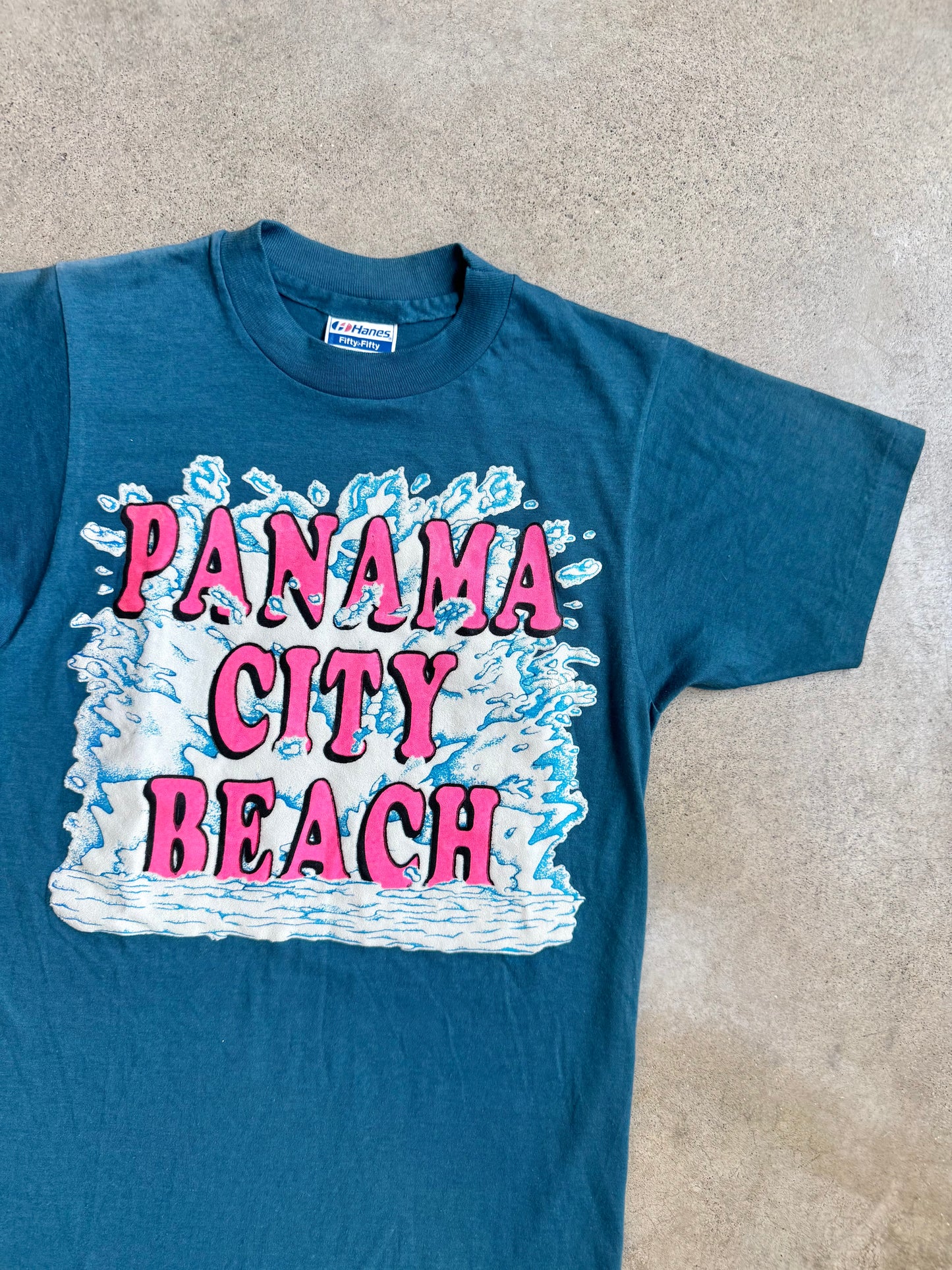 Vintage 1980s Panama City Beach Graphic Tee | Small