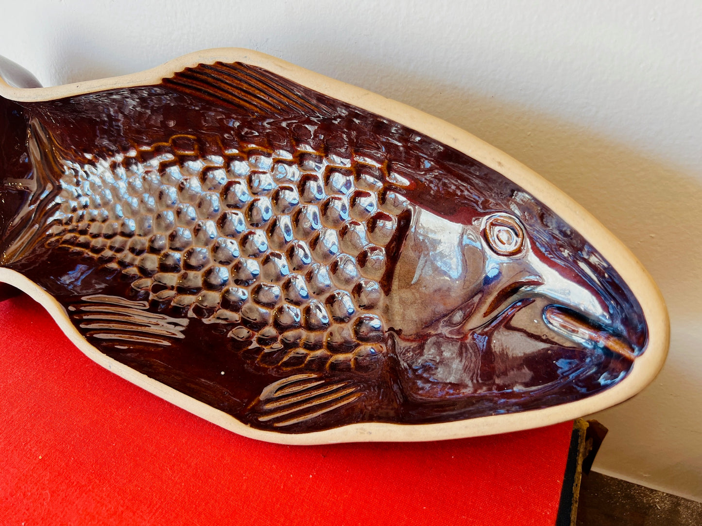 Vintage Ceramic Fish Baking Dish