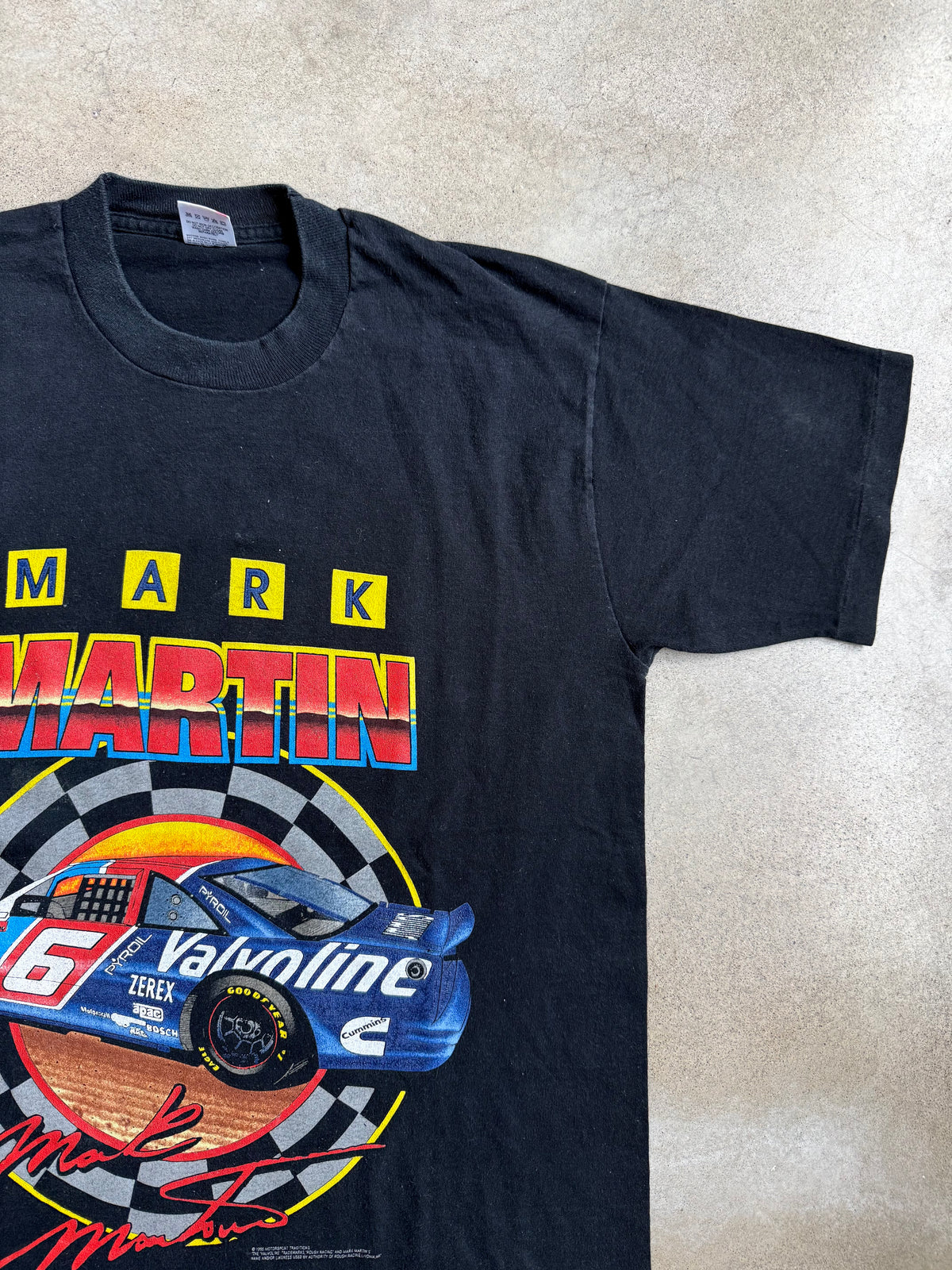 Vintage 1995 Mark Martin Valvoline Roush Racing Tee | Large