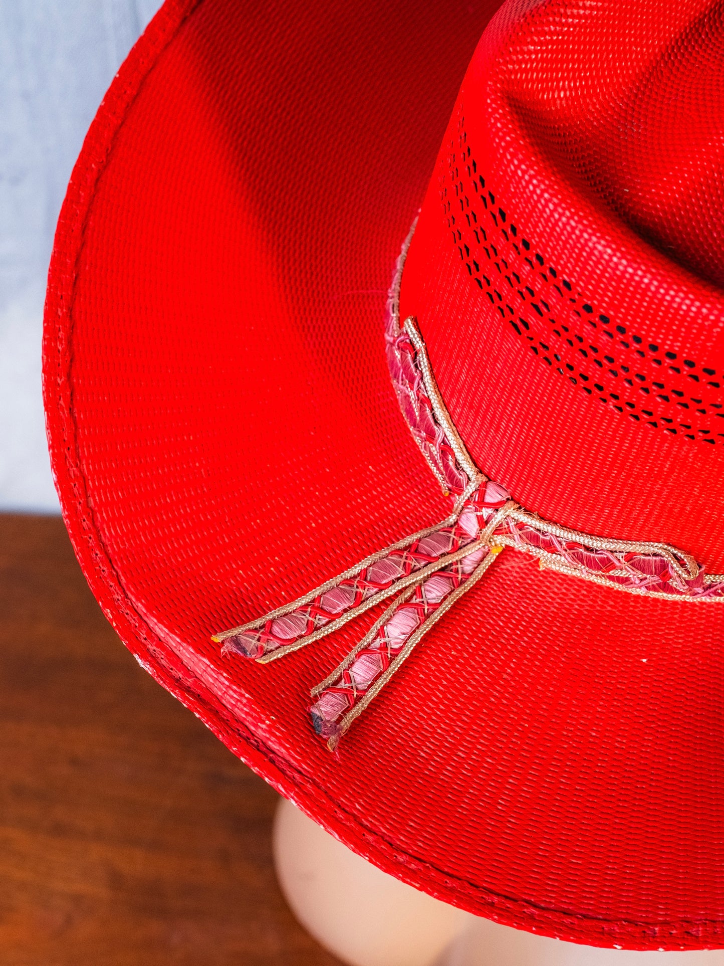 Vintage 1950s Robert E. Downing U-Rollit Red Barrel Racer Cowgirl Hat