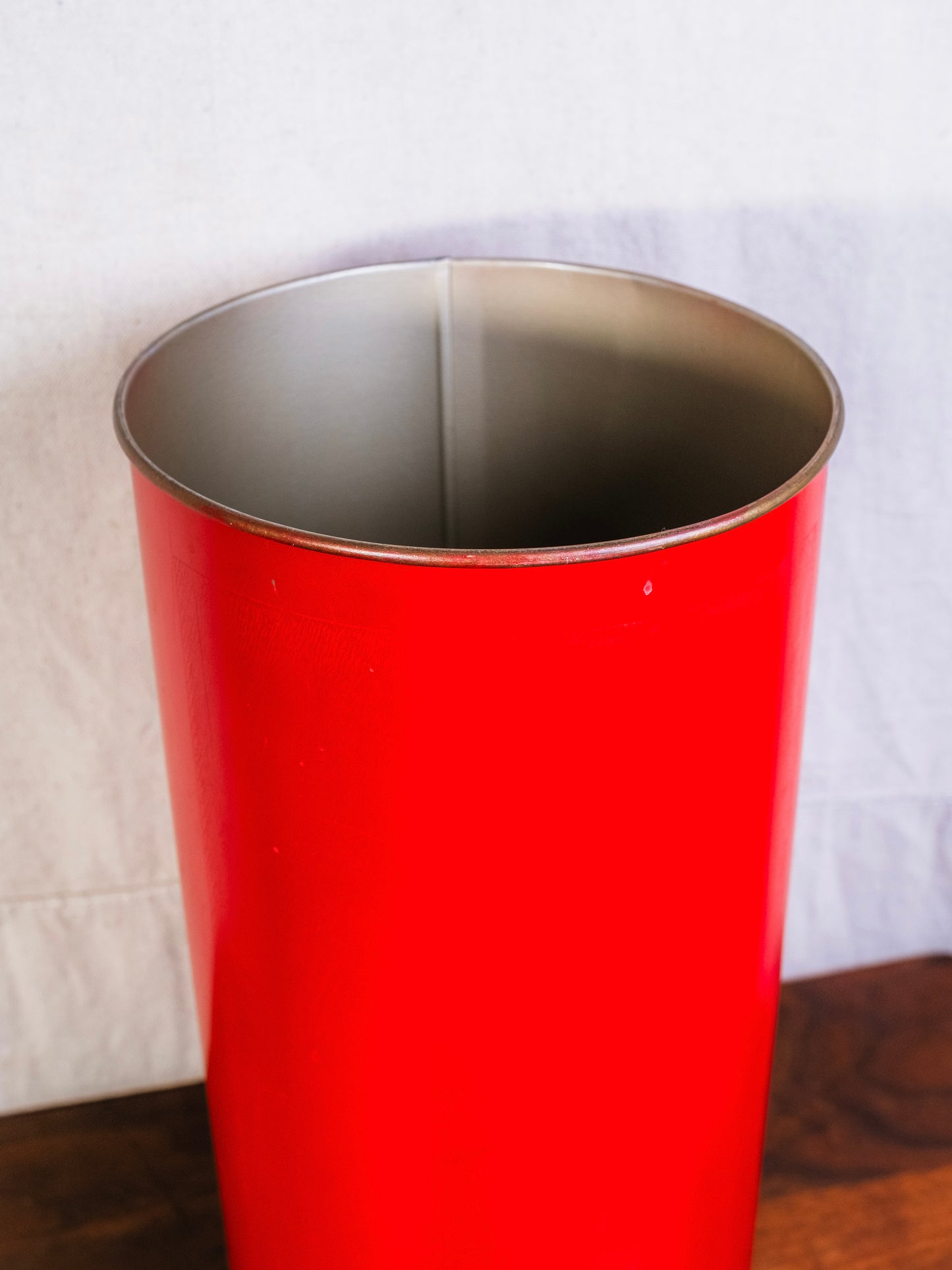 Vintage Nashco Red Metal Umbrella Holder