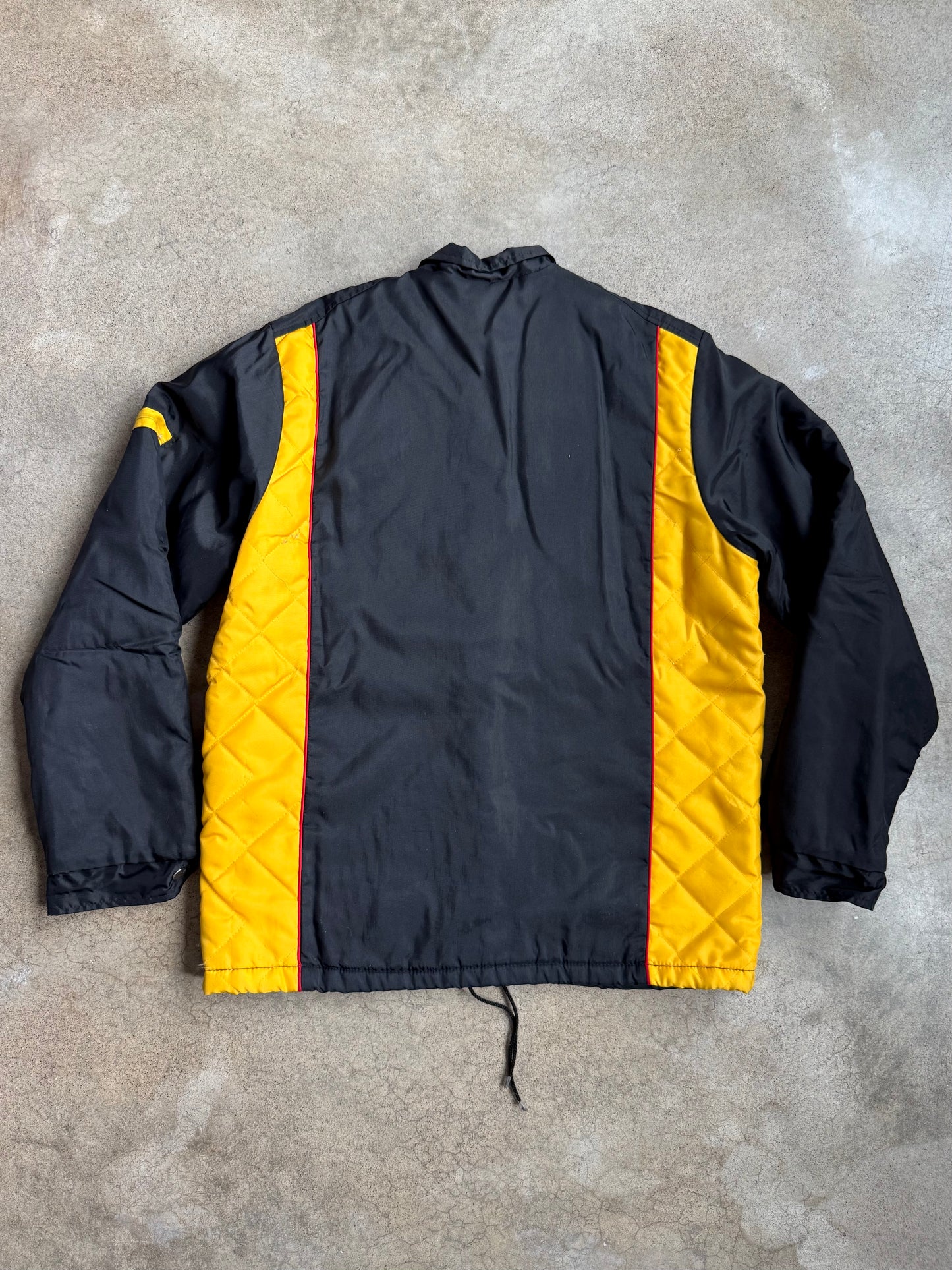 Vintage 1980s Swingster Black Dunlop Racing Jacket | Large