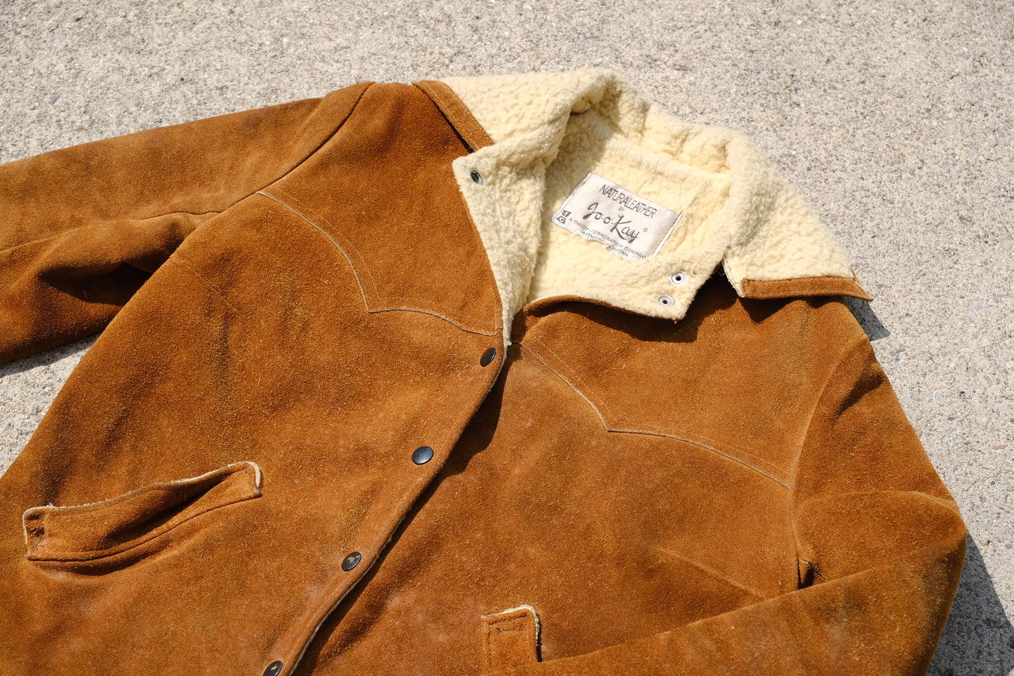 Vintage Joo-Kay Fleece Lined Leather Coat