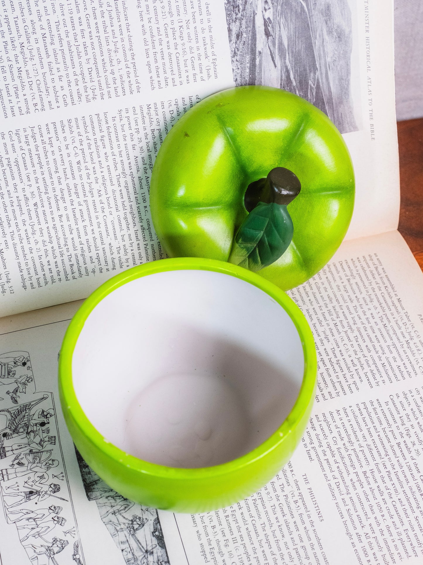 Vintage 1970s Ceramic Apple Canister