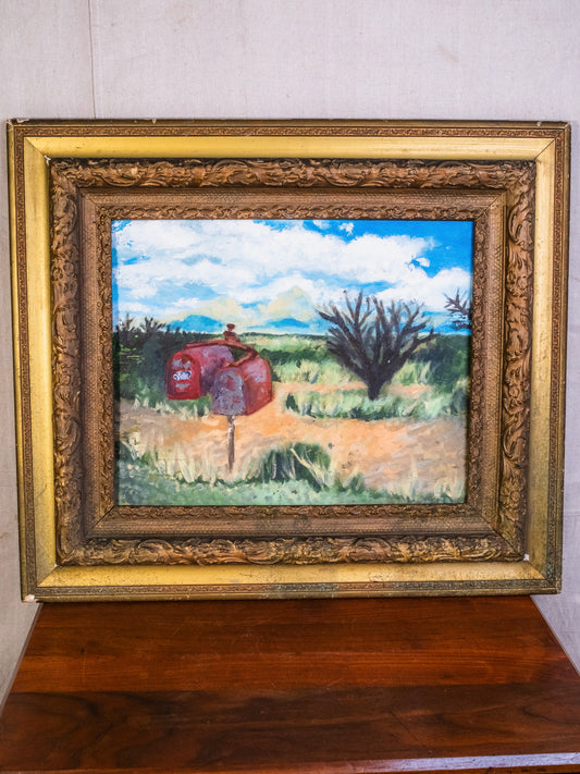 Antique Framed Southwestern Oil Painting