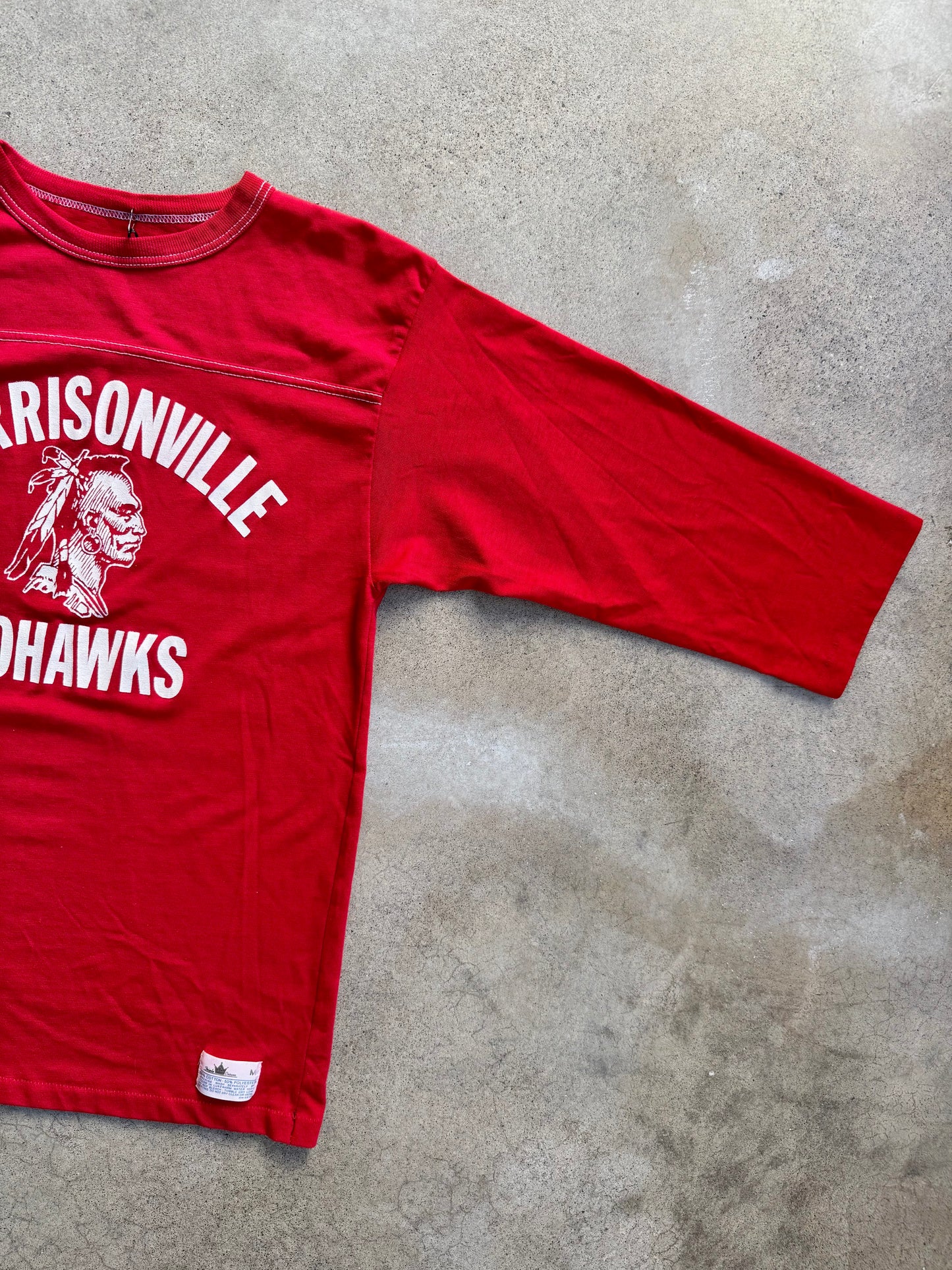 Vintage 1970s Morrisonville Mohawks Red Athletic Tee | Medium