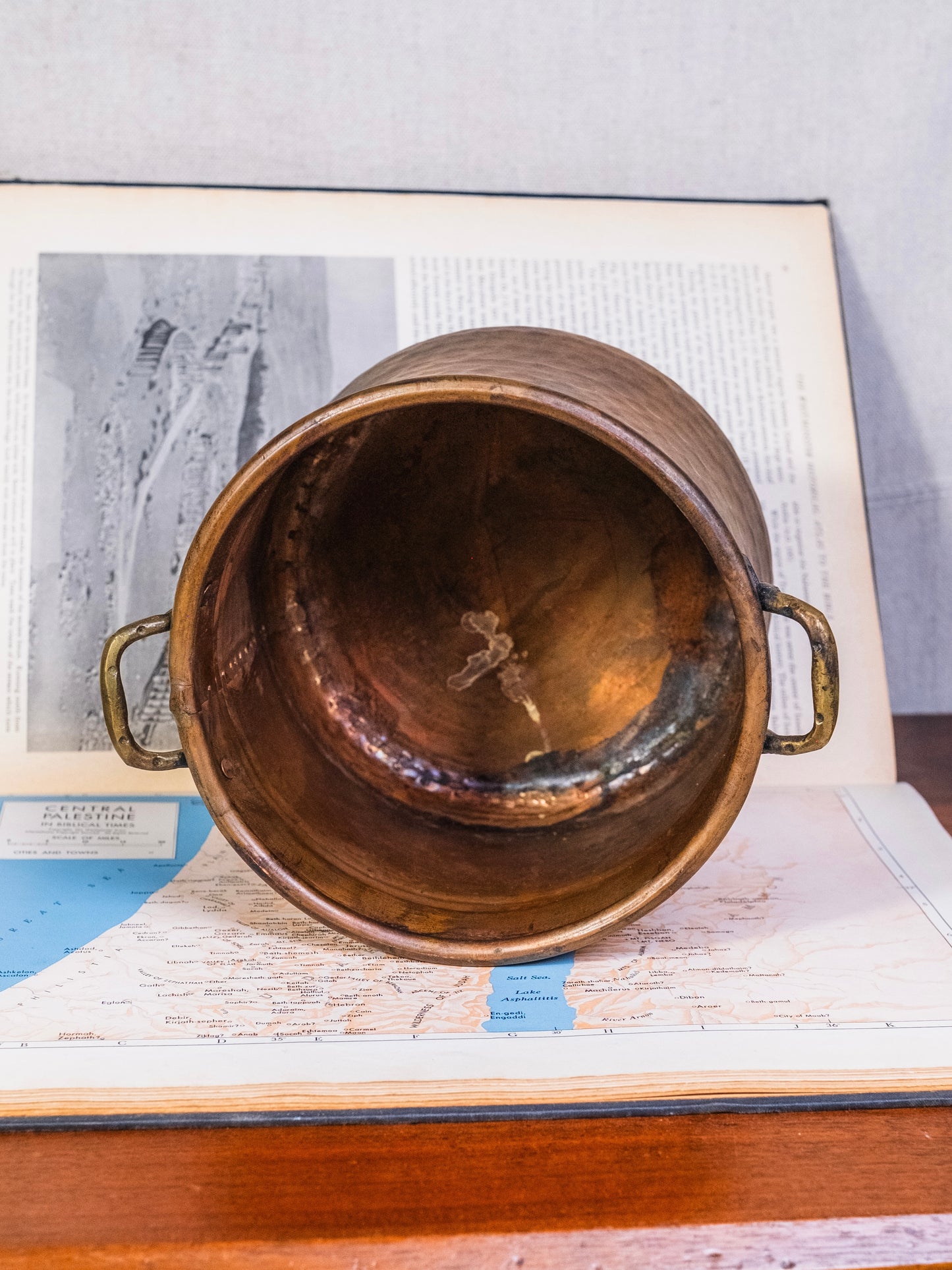 Vintage French Copper Pot w/ Handles