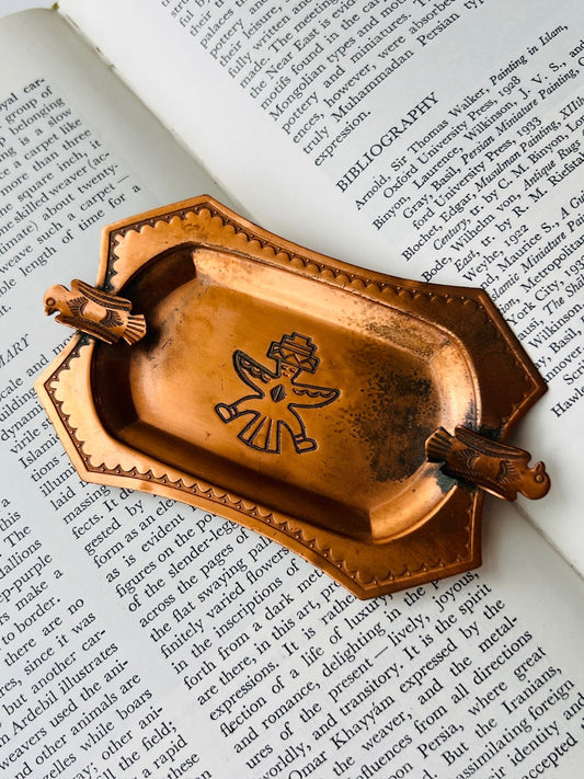 Vintage 1970s Copper Southwest Ashtray