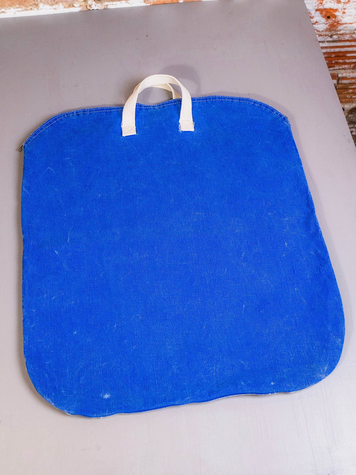 Vintage 1970s Handmade Blue Denim Oversized Tote Bag