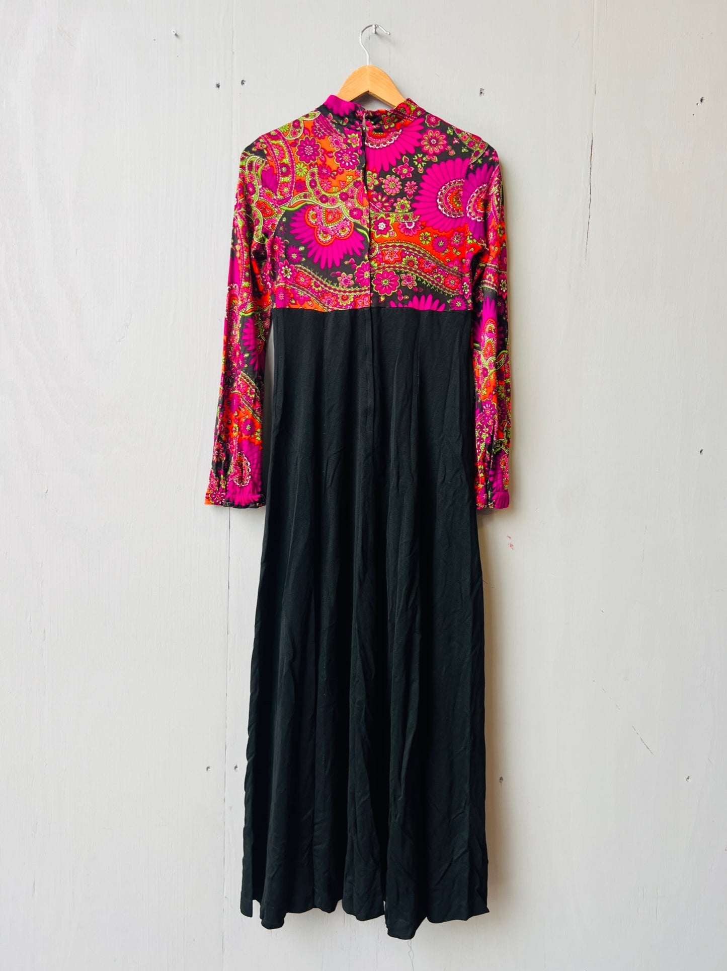 Vintage 1960’s/70’s Floral Full Length Maxi Dress | S/M