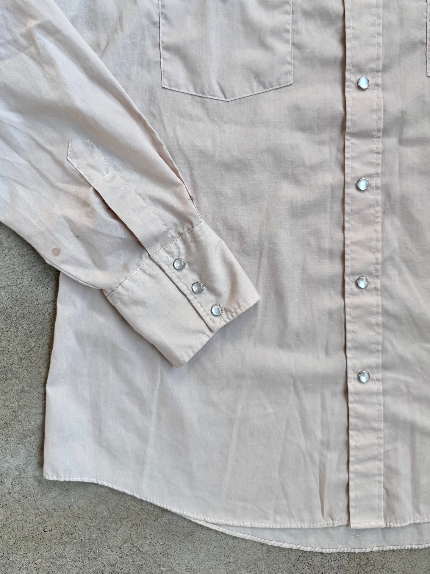 Vintage 1970s Youngbloods Western Boot Embroidered Pearl Snap Shirt | Large