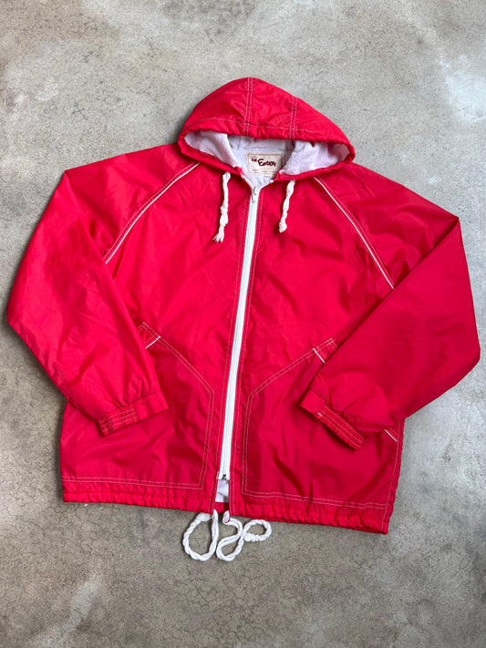 Vintage Envoy Red Windbreaker Zip-Up Jacket | Large