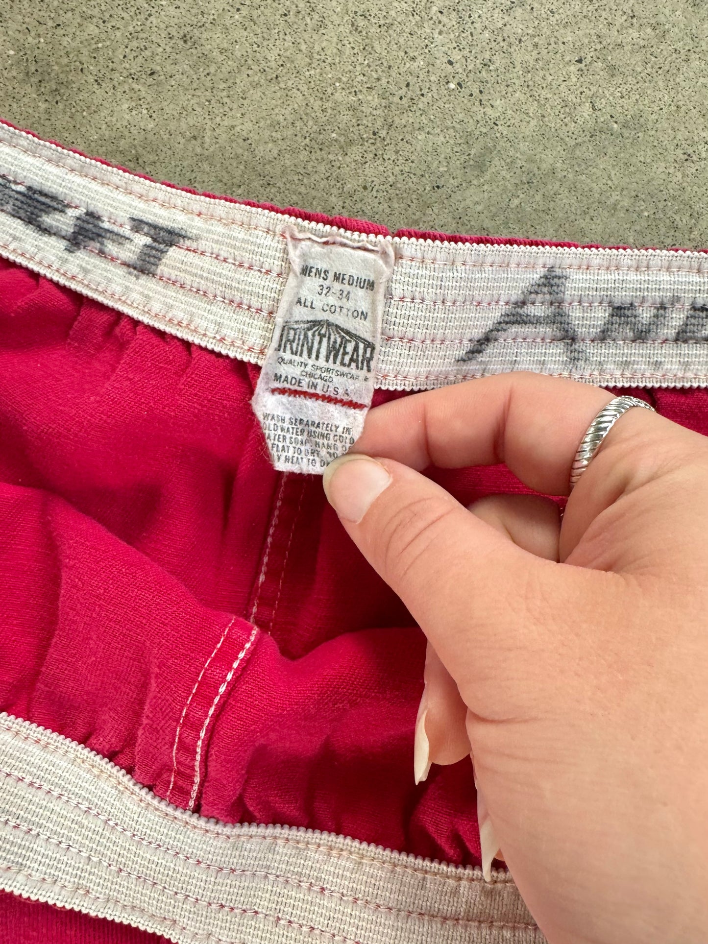 Vintage 1970s St. Johns Redwings Cotton Athletic Shorts | Medium