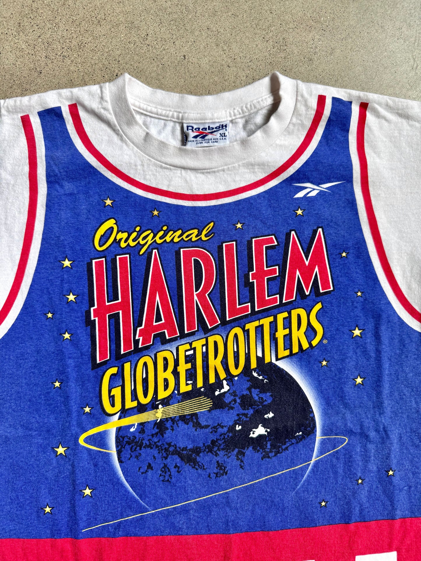 Vintage Reebok Harlem Globetrotters Graphic Tee | XL