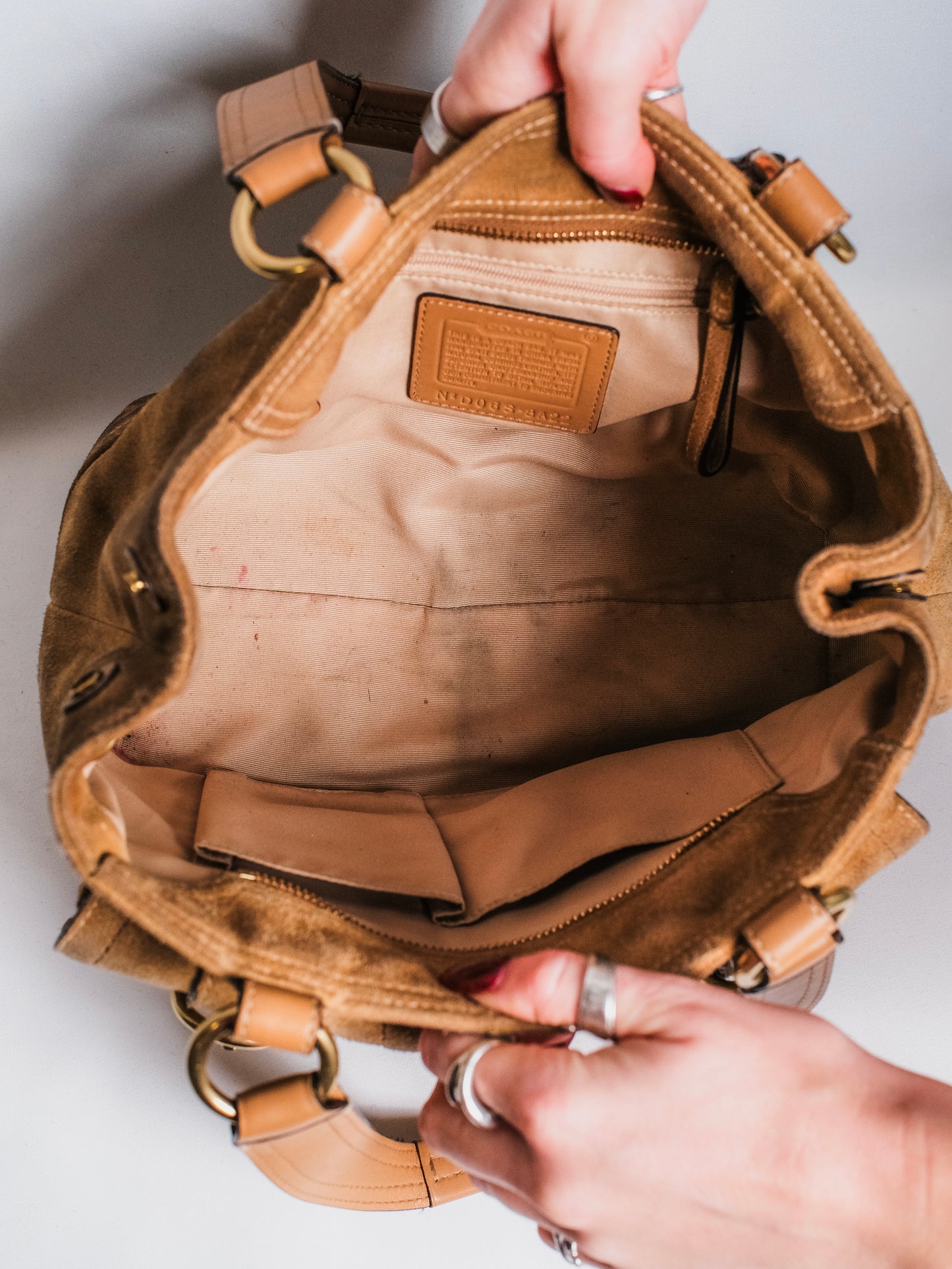 Y2K Coach Soho Suede Leather Shoulder Bag