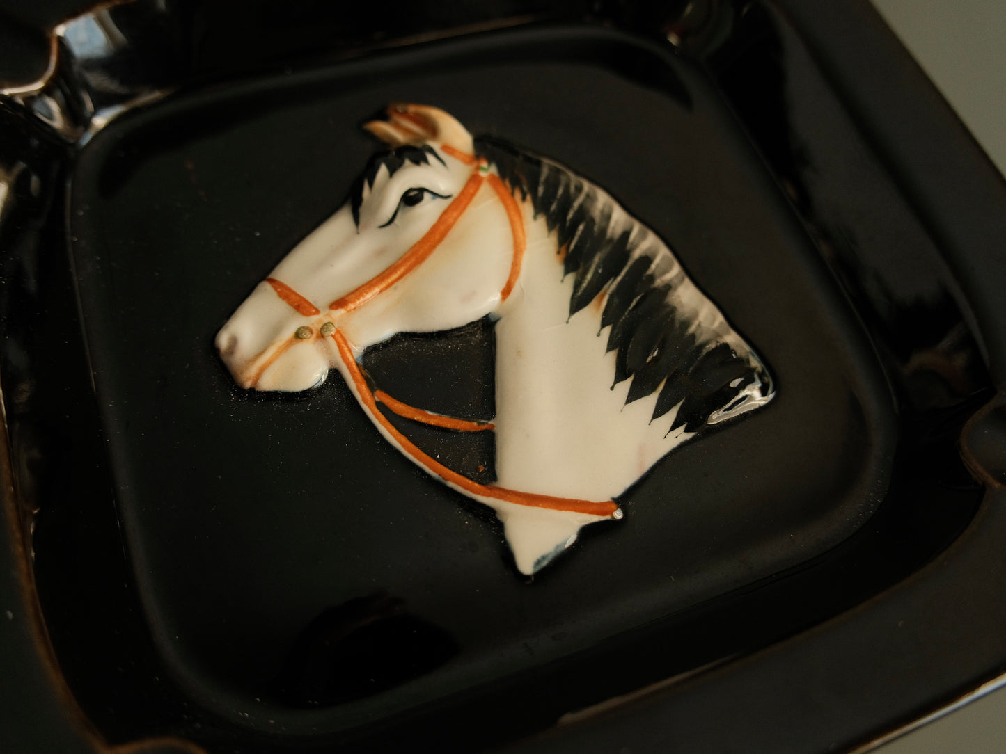 Vintage Ceramic Horse Ashtray