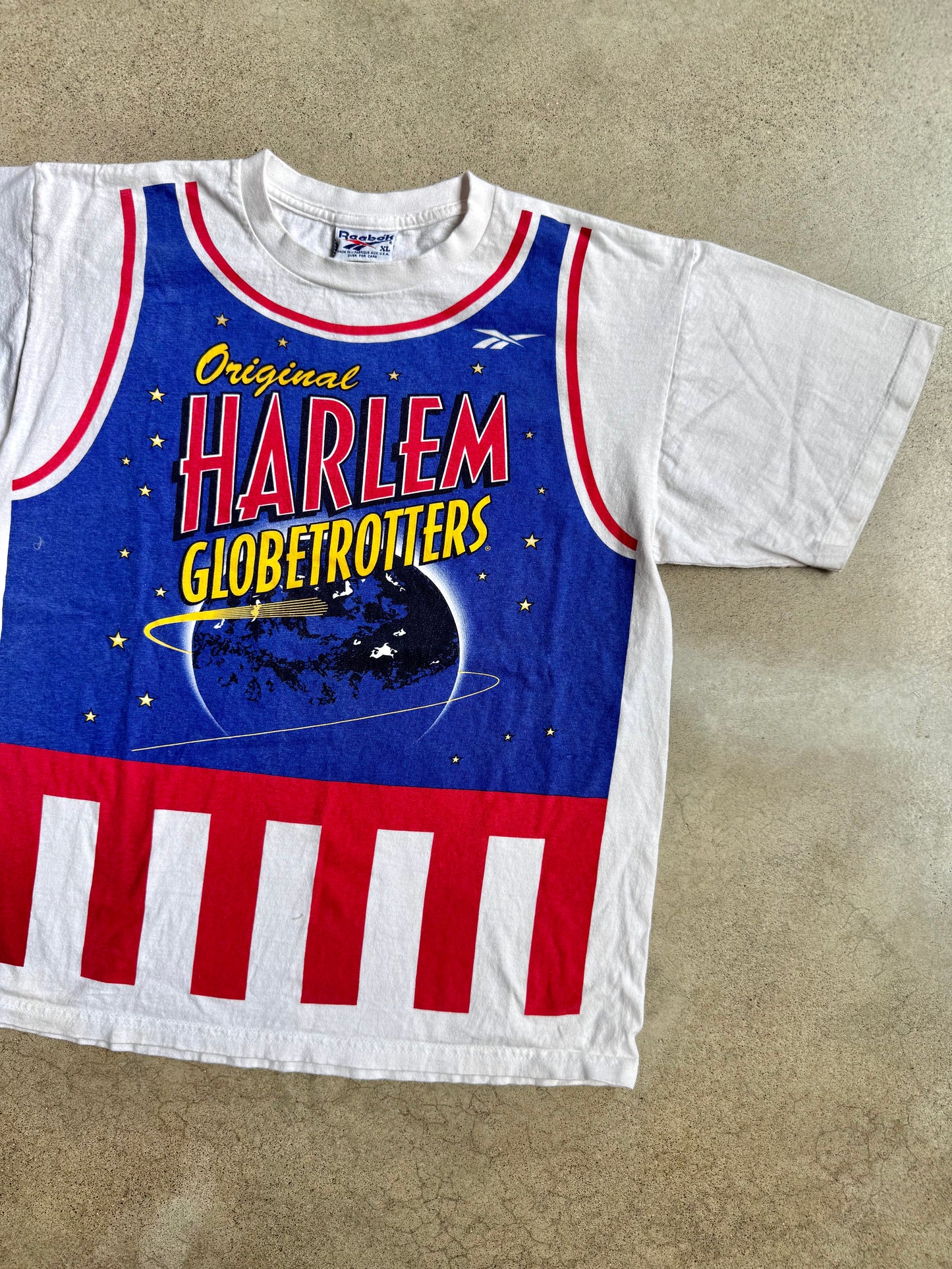 Vintage Reebok Harlem Globetrotters Graphic Tee | XL