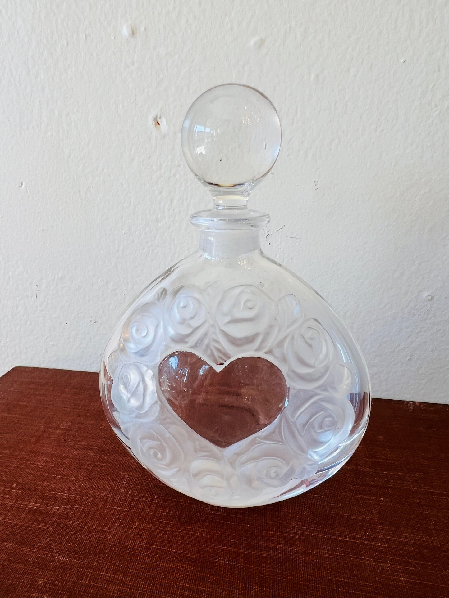 Vintage 1950s Heart Perfume Bottle