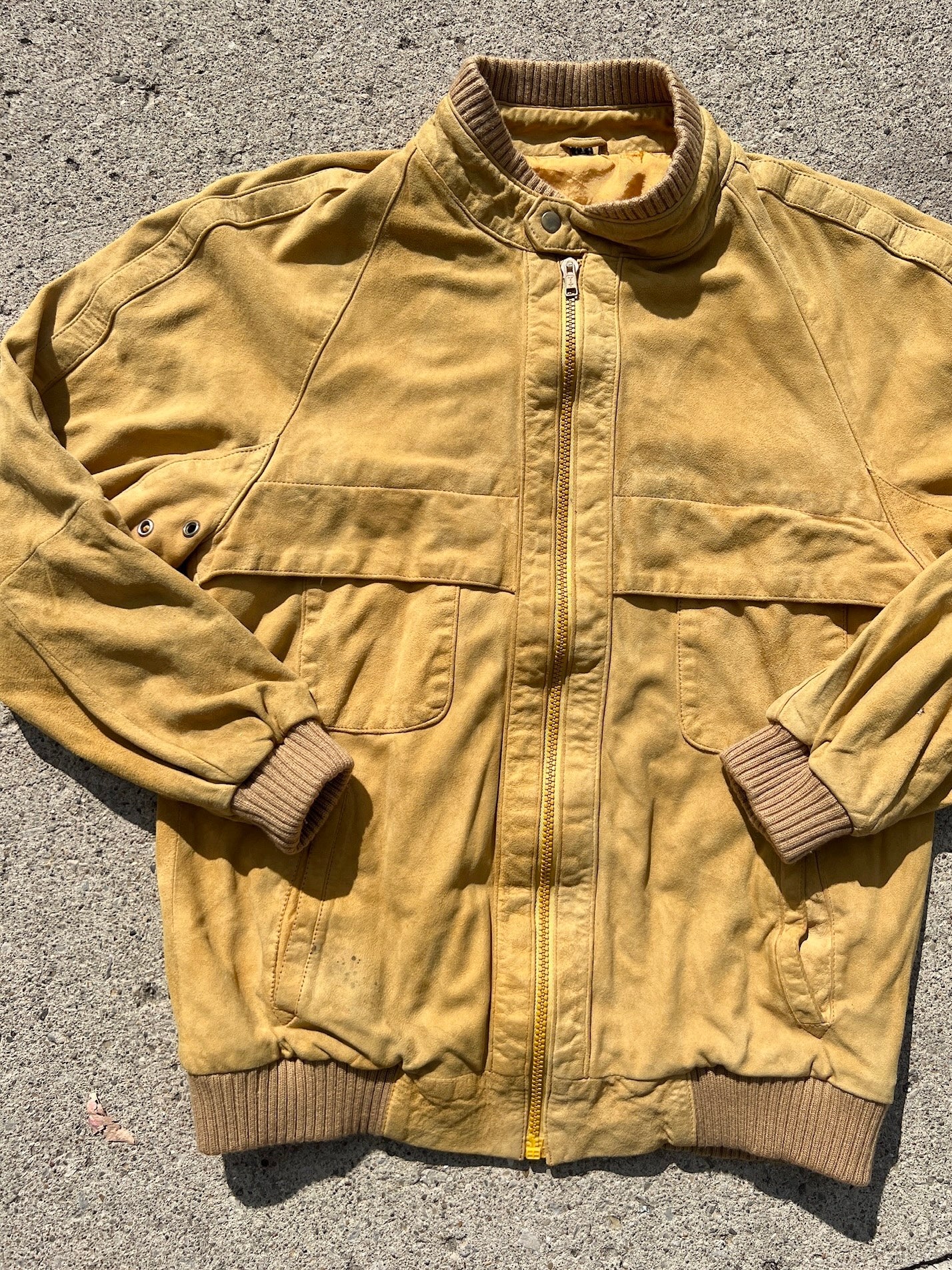 Vintage 1960s Jappa Suede Bomber Jacket | S/M