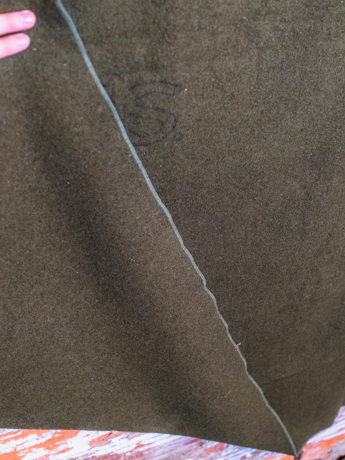 Vintage U.S. Military Green Wool Blanket