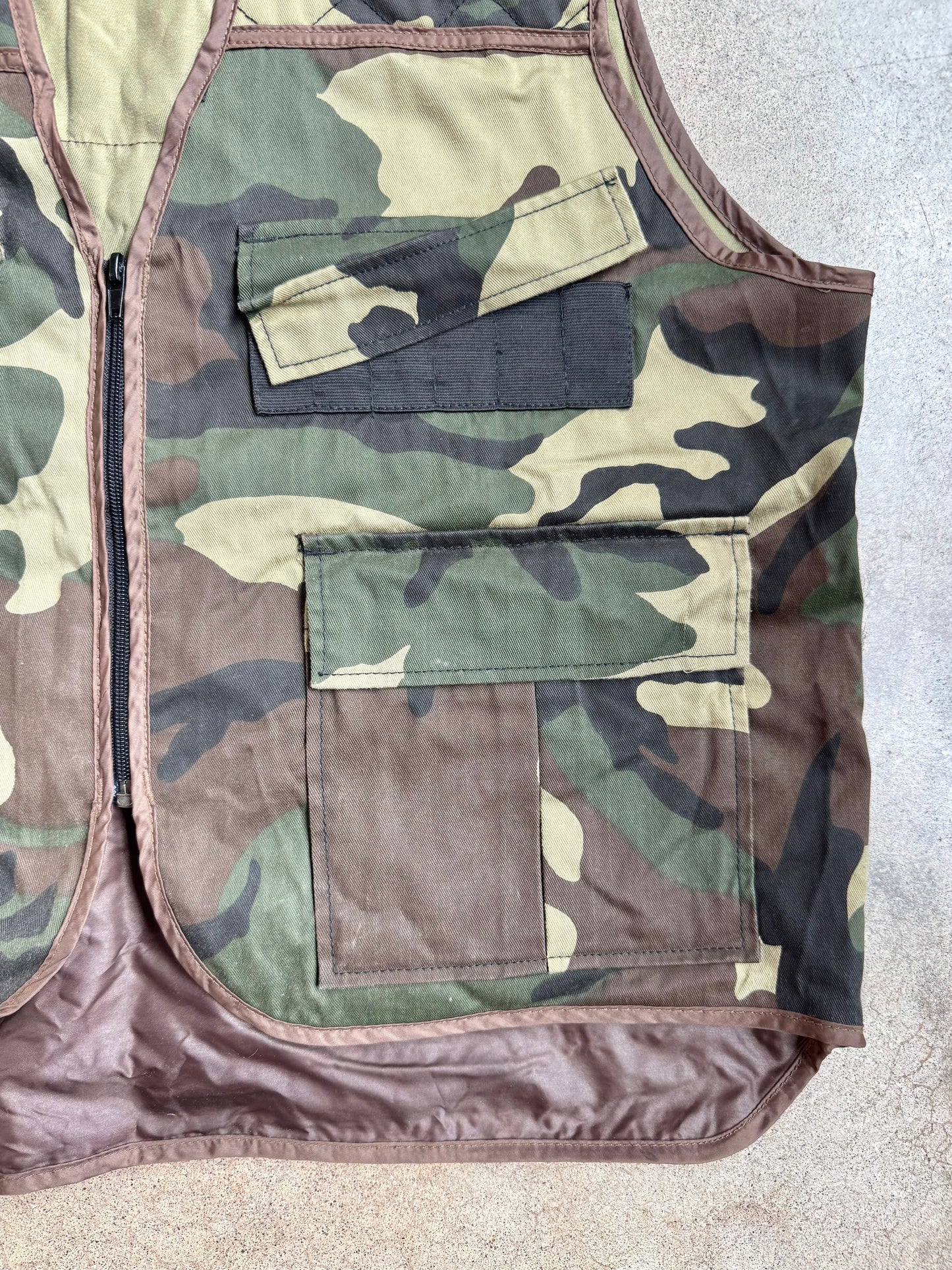 Vintage 1990s Northwest Territory Camo Hunting Vest | Large