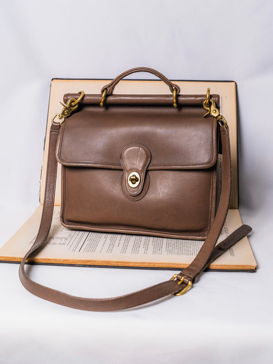 Vintage 1990s Coach Willis Bag | Taupe Style No. 9927