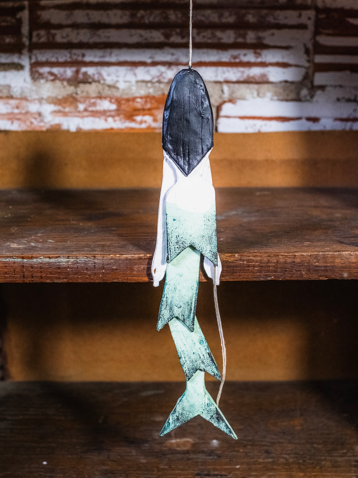 Hampelmann Style Folk Art Handmade Jumping Jack Toy | Mermaid