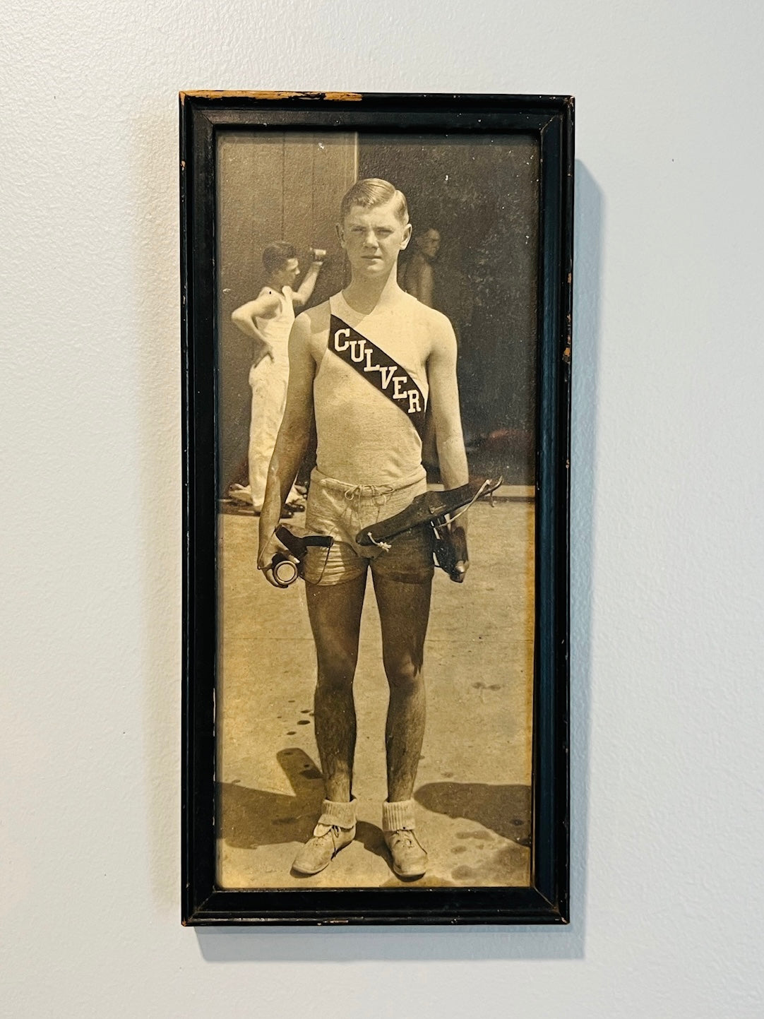 Framed 1920s Athletic Boy Culver School Photograph