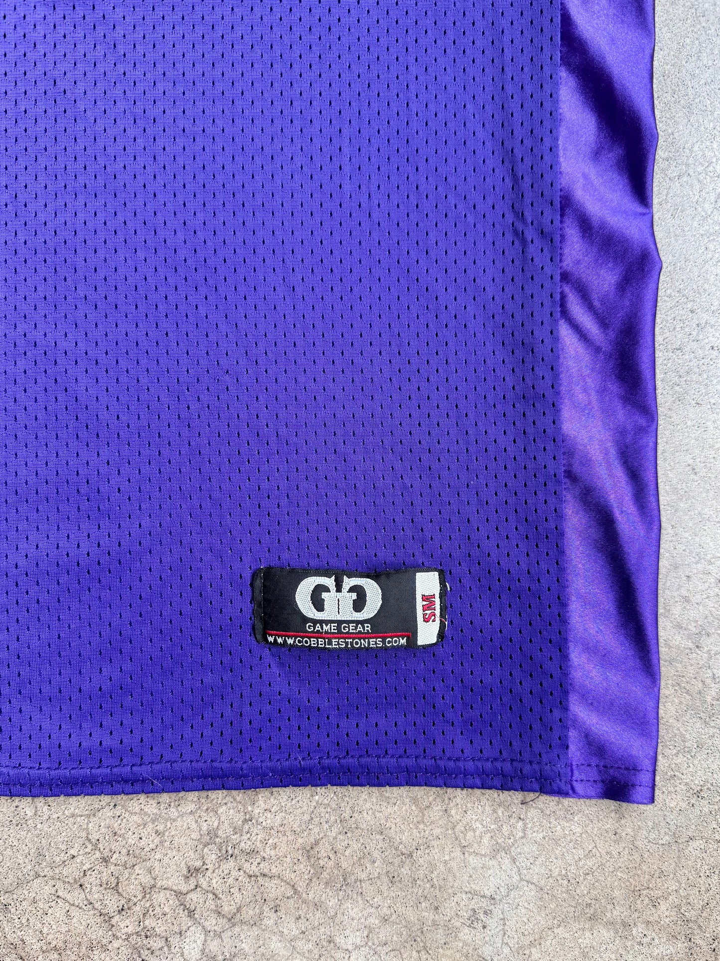 Vintage Game Gear Purple & Yellow "Bulldogs" Football Jersey | Small