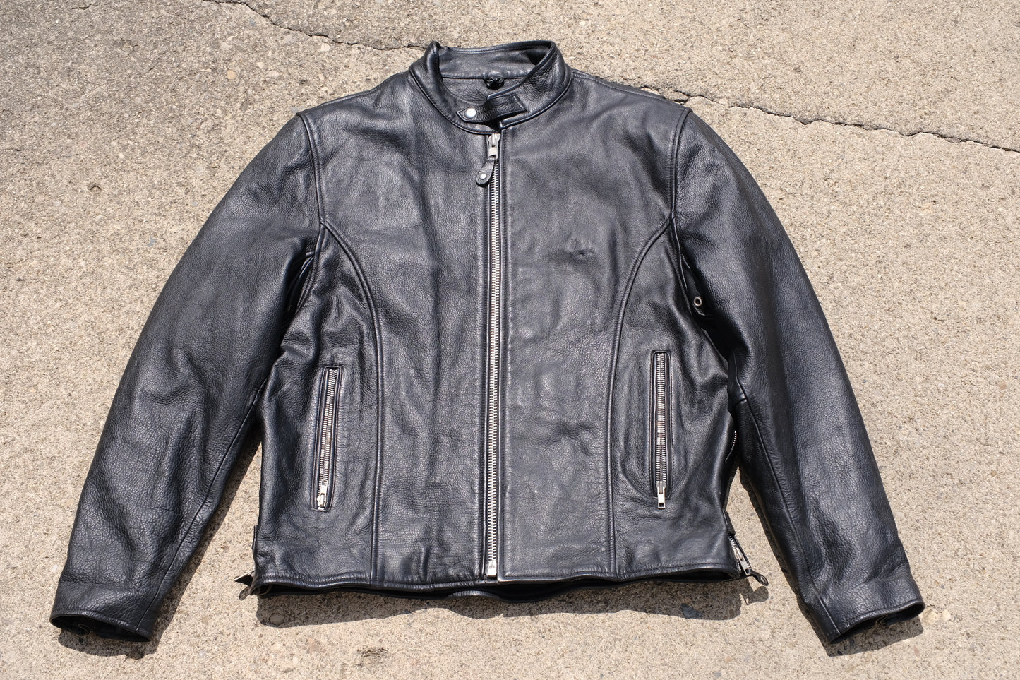 Vintage FMC Leather Racing Jacket | Black