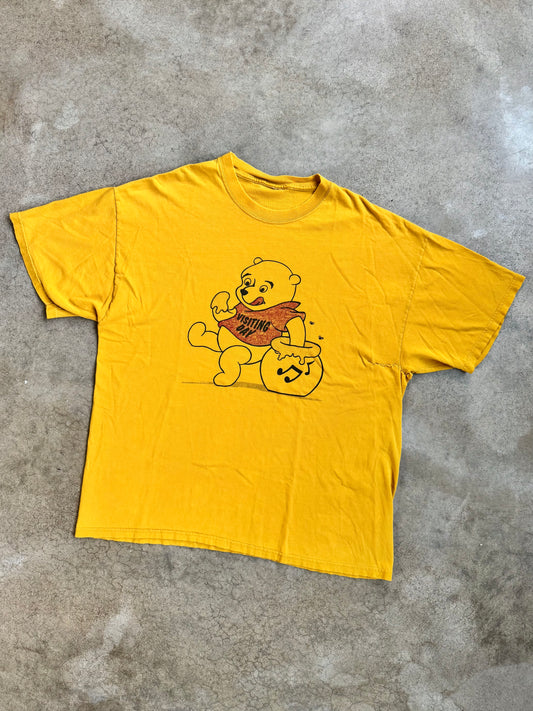 Vintage 1990s Distressed "Visiting Day" Winnie the Pooh Graphic Tee | XL