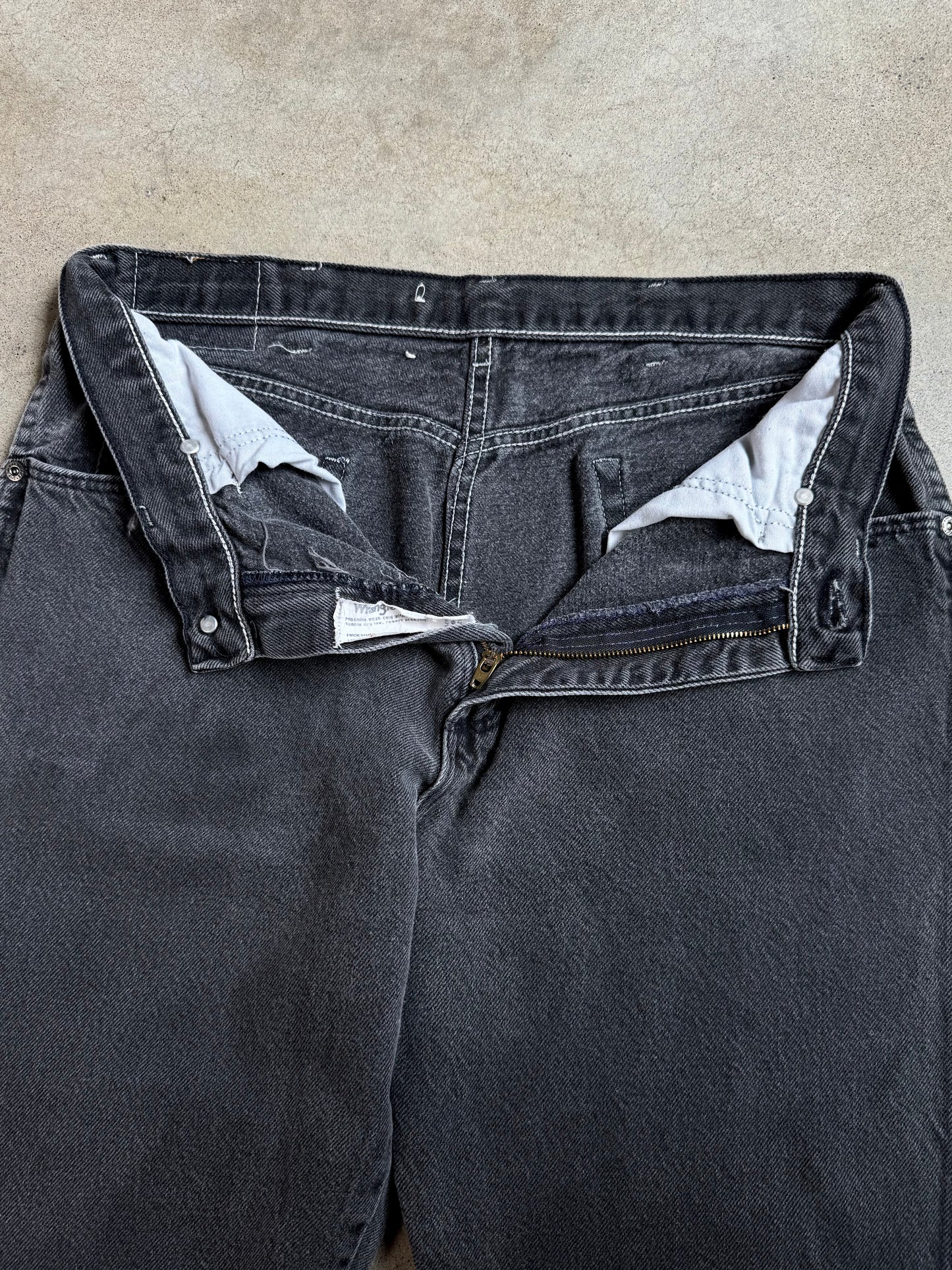 Vintage Wrangler Washed Black Jeans | Waist 32”