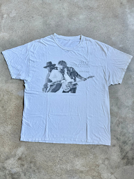 Vintage 1990s Distressed Bruce Springsteen Born To Run 8/25/75 Tee | XL