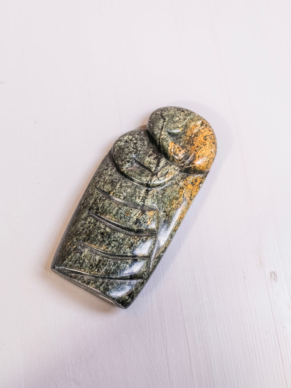 Vintage Zimbabwe Shona Signed Hand-Carved Soapstone Figure