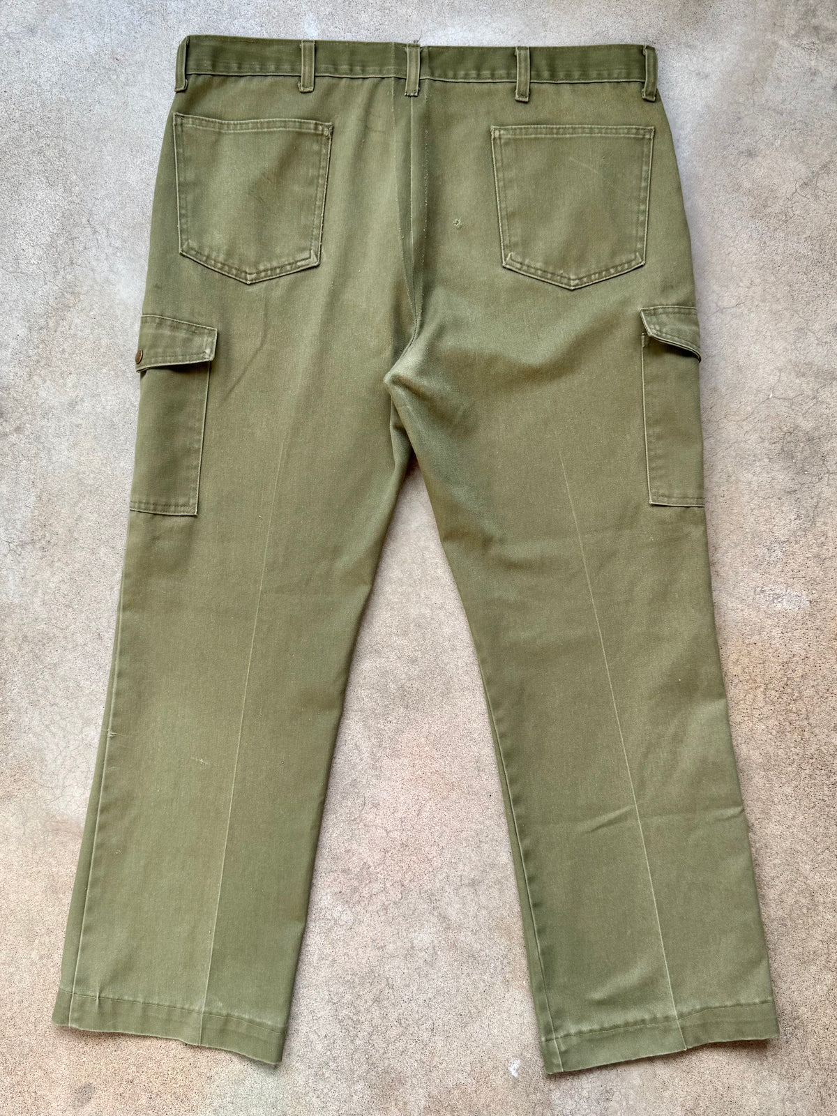 Vintage Boy Scouts BSA Green Patched Cargo Trousers | Waist 40”