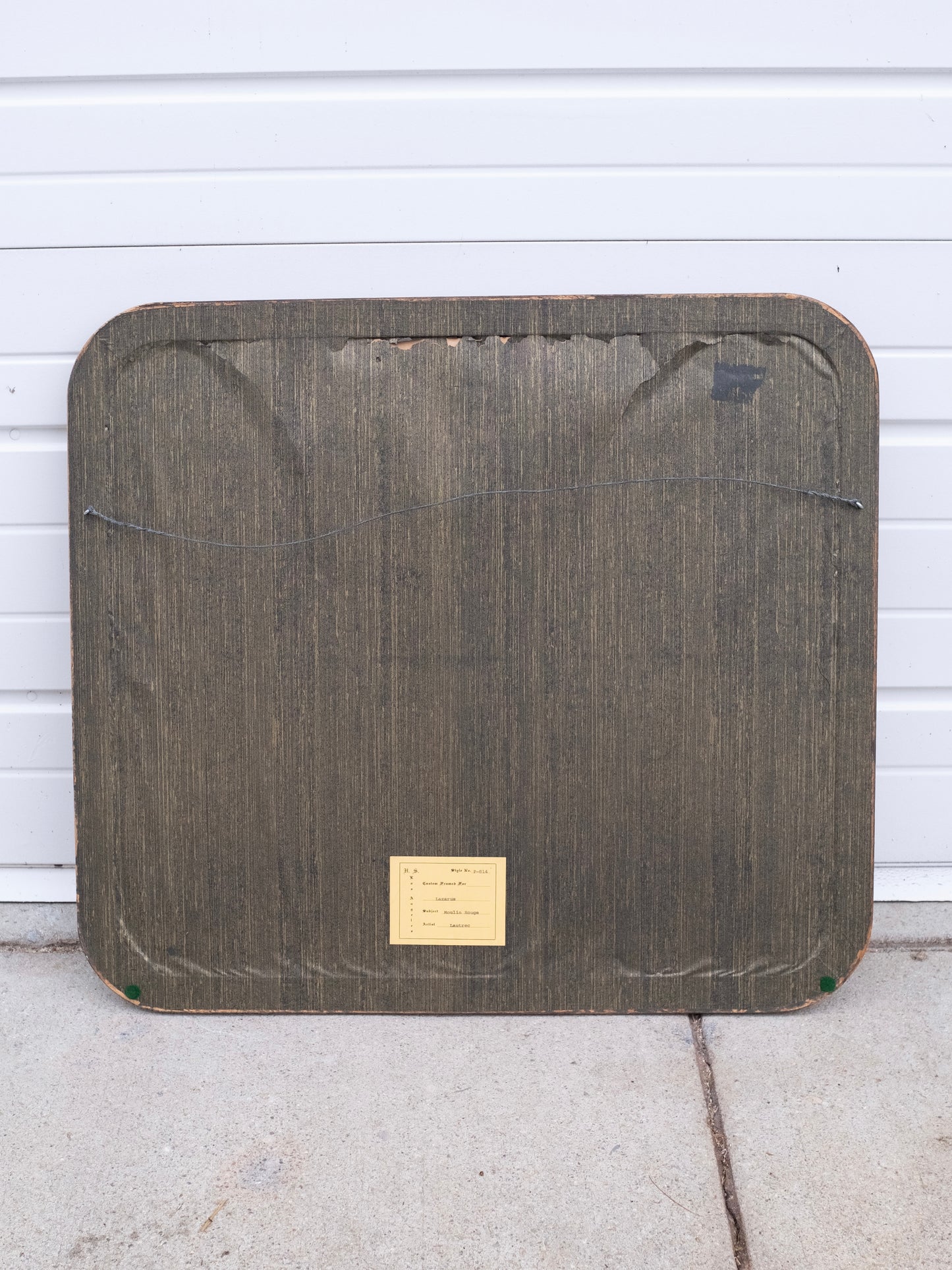 Vintage 1940s Framed Moulin Rouge by Lantrec for Lazarus Print Artwork